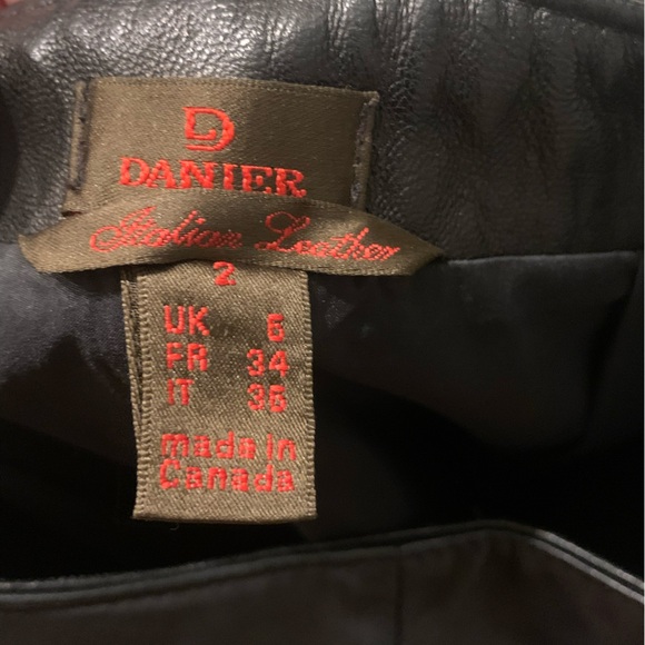 Danier leather straight leg pants new w tags - Picture 4 of 4